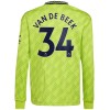 Camiseta de fútbol Manchester United Van De Beek 34 3ª equipación 2022/23 Manga Larga